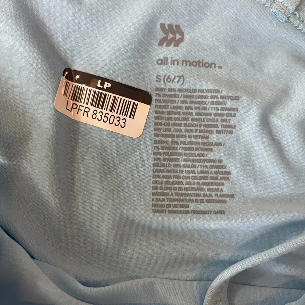 Girls' Asymmetrical Active Dress - All in Motion™ Light Blue S (6/7).